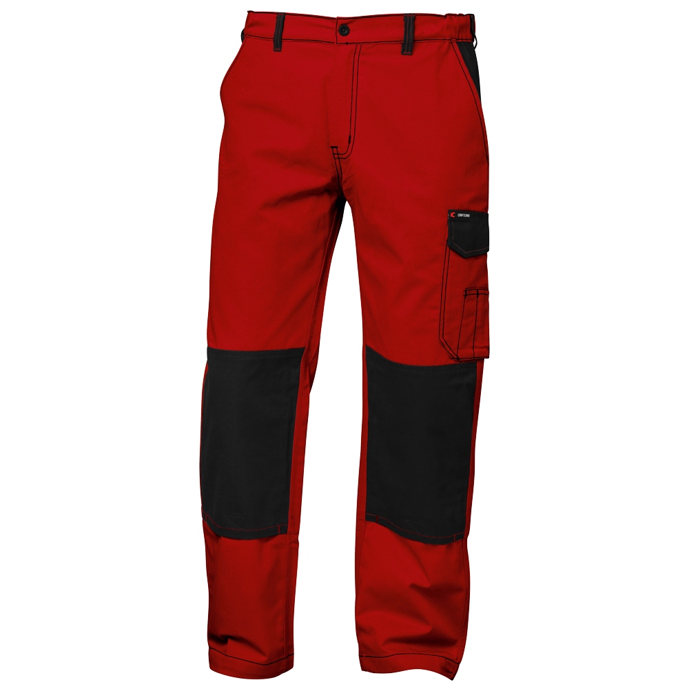 pics/Feldtmann/Elysee/craftland-22465-gent-elektrikerhose-twill-arbeits-bundhose-modern-rot-schwarz.jpg