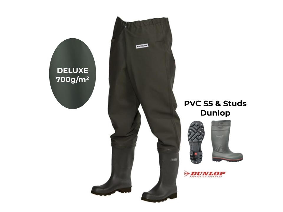 pics/Ocean/group-8/waiders/ocean-deluxe-hueftwathose-mit-sicherheitsstiefel-s5-und-spikes-olivgrun-dunkel-anglerhose-polyester-details.jpg