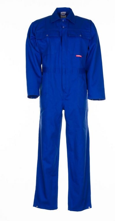 Blaue Overalls