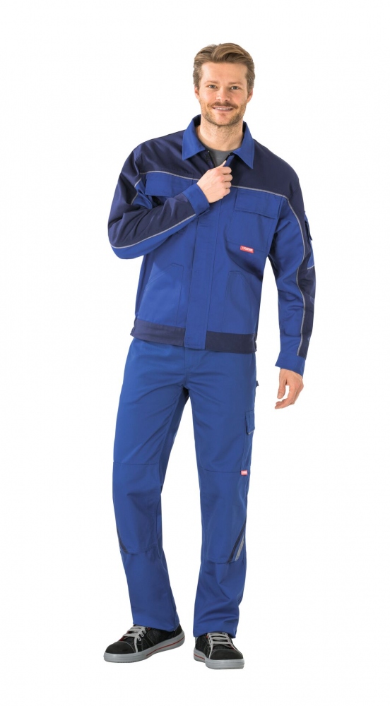 pics/Planam/2310/planam-2310-highline-arbeitsjacke-polyester-baumwolle-kornblau-marine-zink-komfort-und-details-getragt.jpg