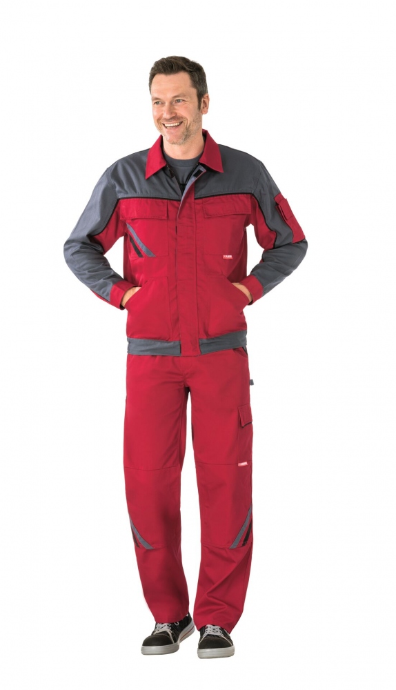 pics/Planam/2316/planam-2316-highline-arbeitsbundjacke-polyester-baumwolle-rot-schiefer-schwarz-komfort-details-getragt.jpg