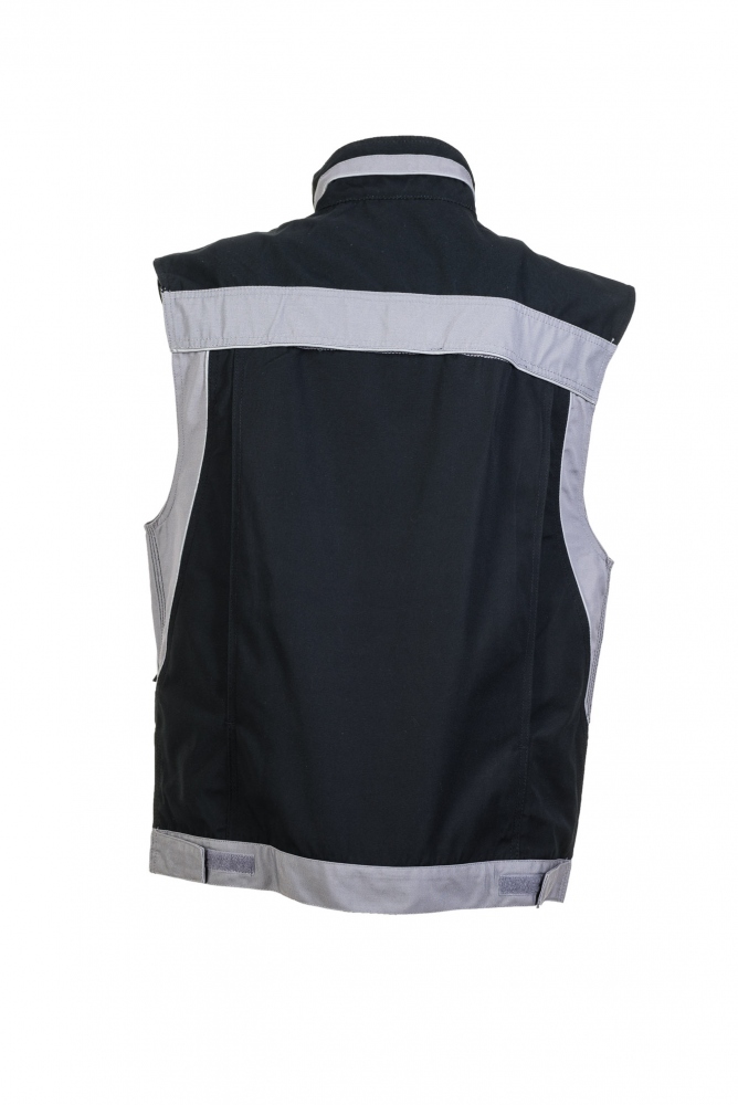 pics/Planam/2530/planam-2530-plaline-mens-work-vest-black-zinc-back.jpg