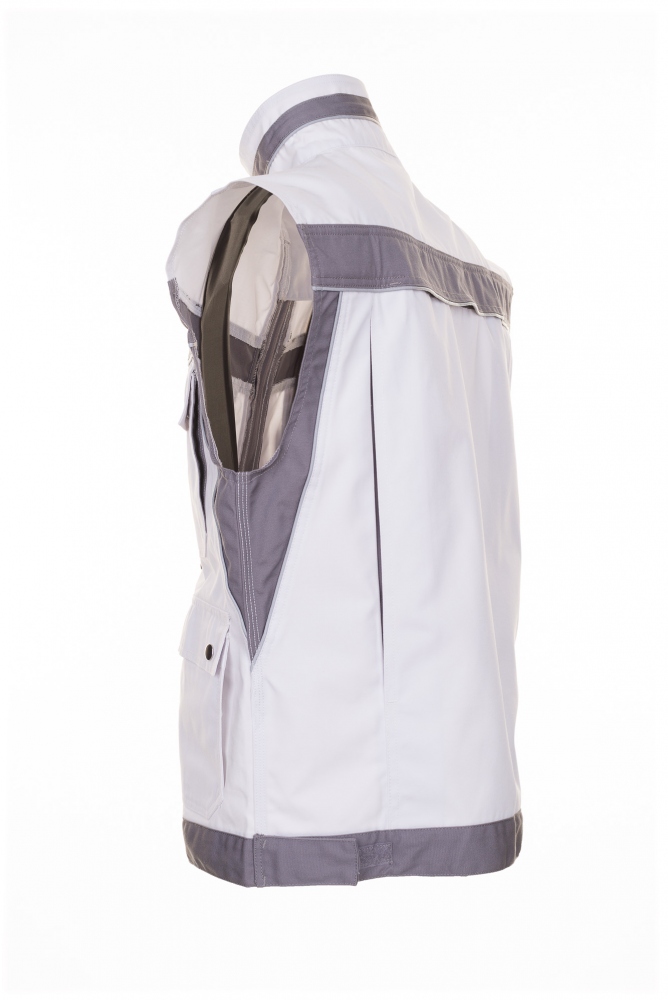 pics/Planam/2533/planam-2533-plaline-mens-work-vest-royal-pure-white-zinc-back-2.jpg