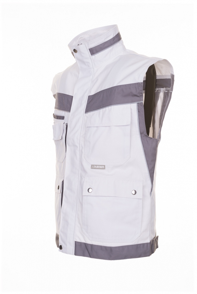 pics/Planam/2533/planam-2533-plaline-mens-work-vest-royal-pure-white-zinc-front-2.jpg