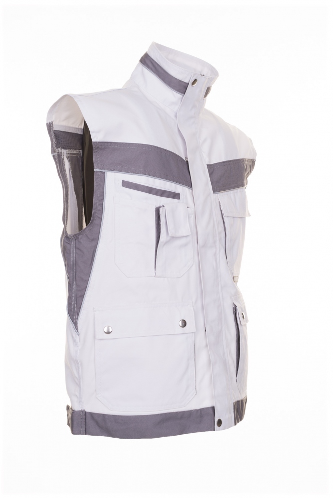 pics/Planam/2533/planam-2533-plaline-mens-work-vest-royal-pure-white-zinc-front-3.jpg