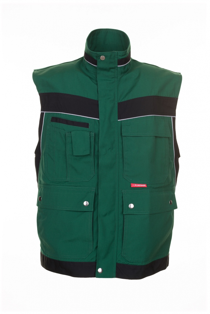 pics/Planam/2535/planam-2535-plaline-mens-work-vest-green-black-front.jpg