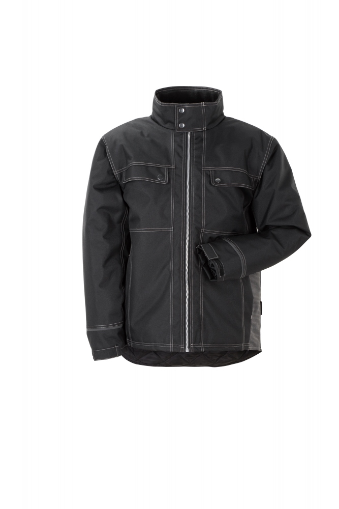 pics/Planam/3344/planam-3344-outdoor-raven-jacket-black-grey-front.jpg