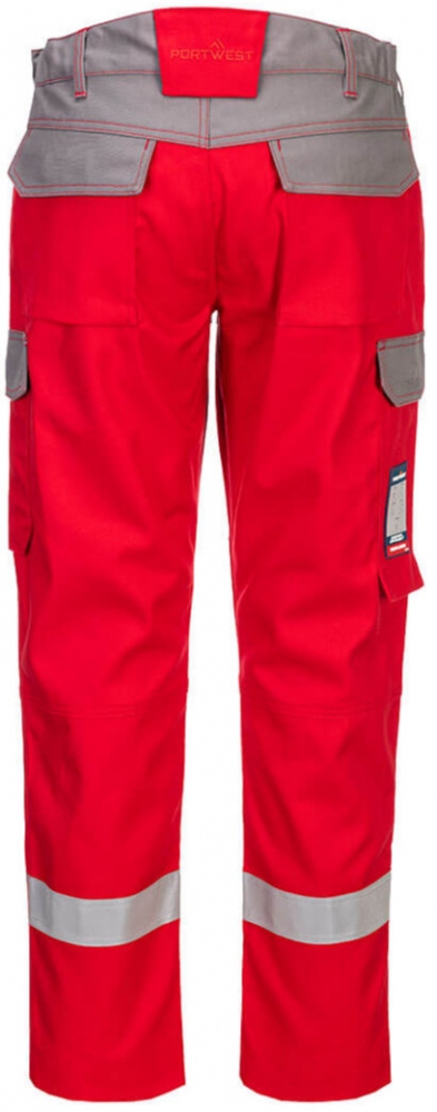 pics/Portwest/Bundhose/fr06-multinorm/portwest-fr-06-bizflame-industry-multinorm-hose-zweifarbige-fr-bundhose-feuerrot-hinten.jpg