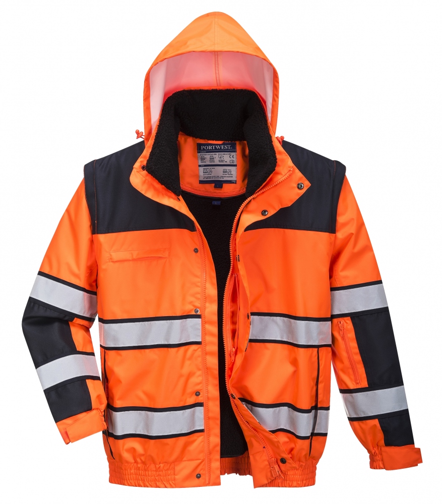 pics/Portwest/Jacken/portwest-c466-4-in-1-high-visibility-pilot-jacket-waistcoat-orange-black-front.jpg