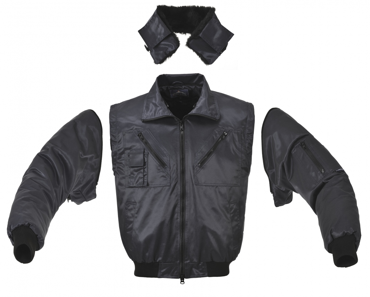 pics/Portwest/Jacken/portwest-pj10bkr-pro-work-4-in-1-bomber-jacket-black-detail.jpg