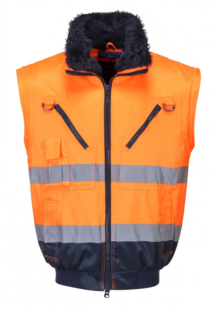 pics/Portwest/high-visibility-clothes/bomber-jackets/portwest-pj50onr-convertible-high-visibility-vest-class2.jpg