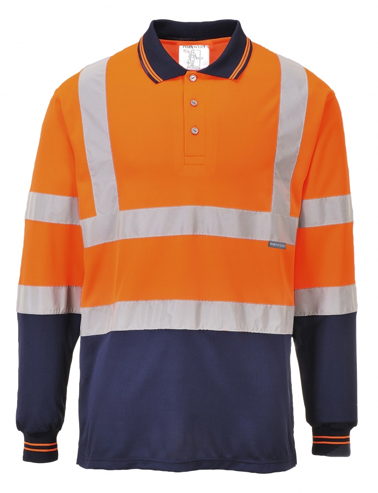 pics/Portwest/high-visibility-clothes/portwest-s279-high-visibility-longsleeve-polo-shirt-orange-navy-blue.jpg