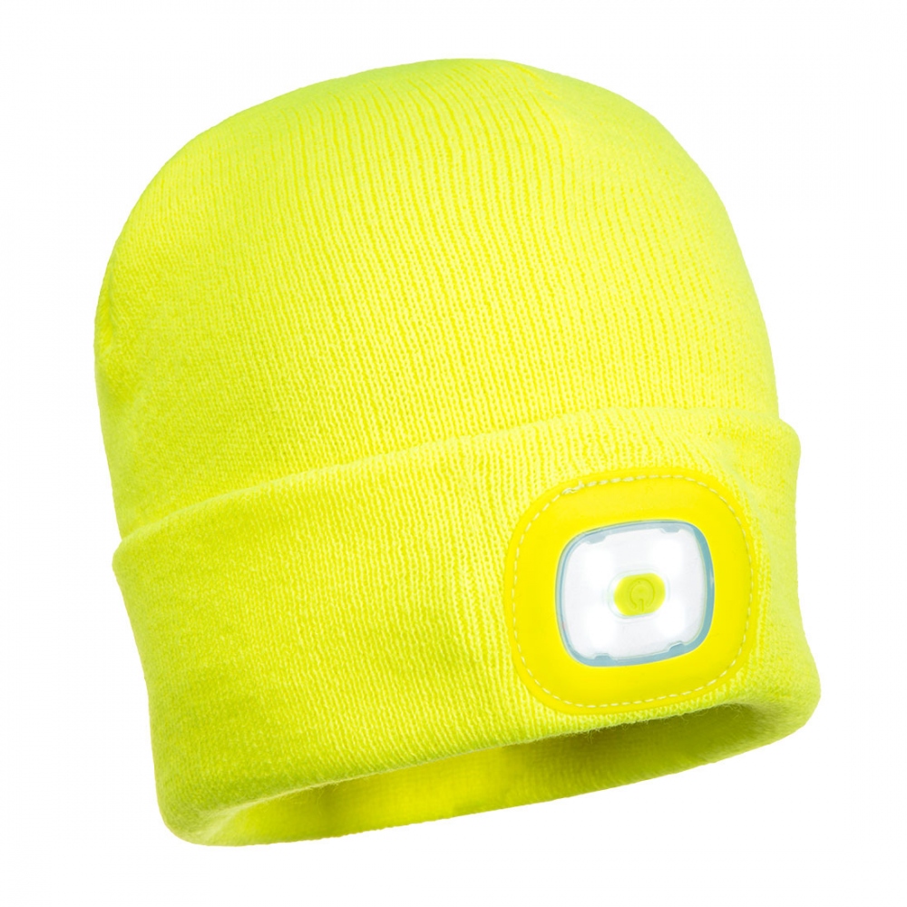 pics/Portwest/muetzen/portwest-b028-beanie-hat-with-usb-rechargable-leds-yellow-frontlight.jpg